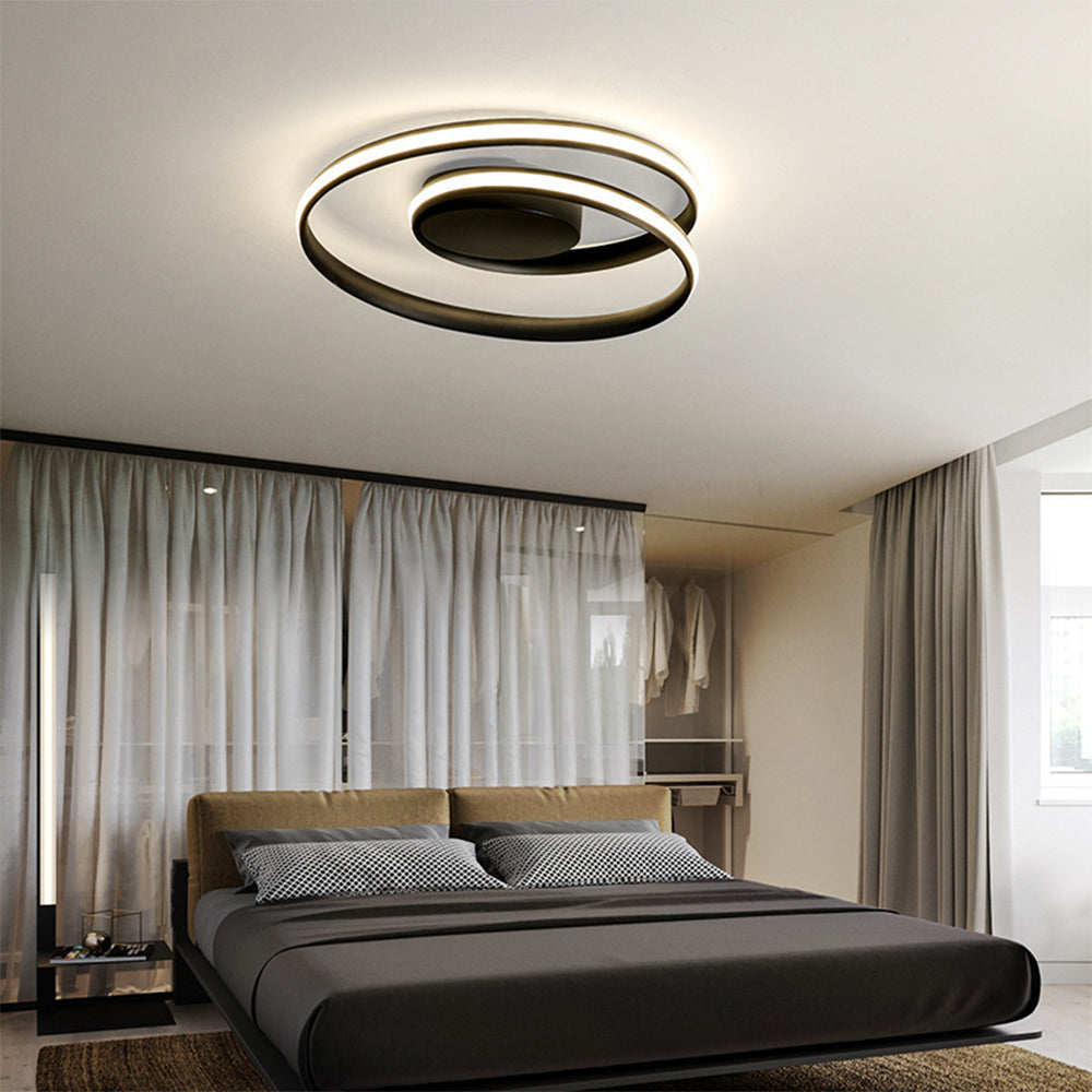 Spira | Strakke Minimalistische Spiraalring Plafondlamp