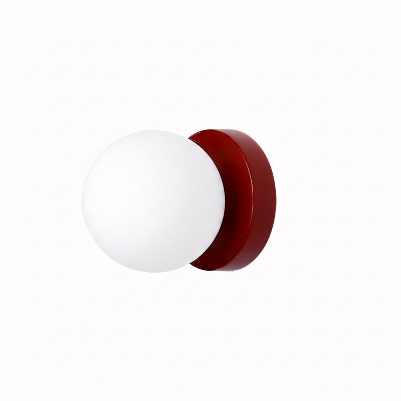Zandrelis | Minimalistische geometrische koepel gekleurde basis accent wandlamp