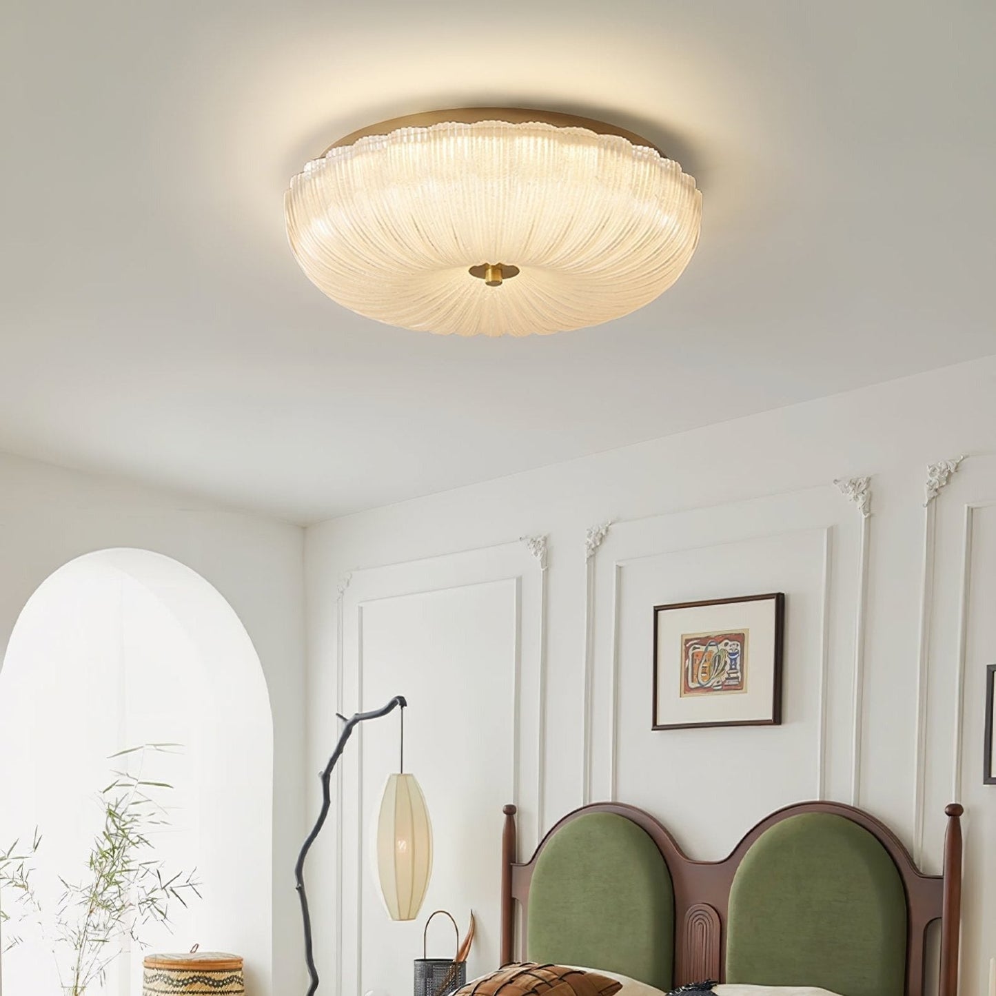 Halo | Elegante Textuur Golfglas Plafondlamp