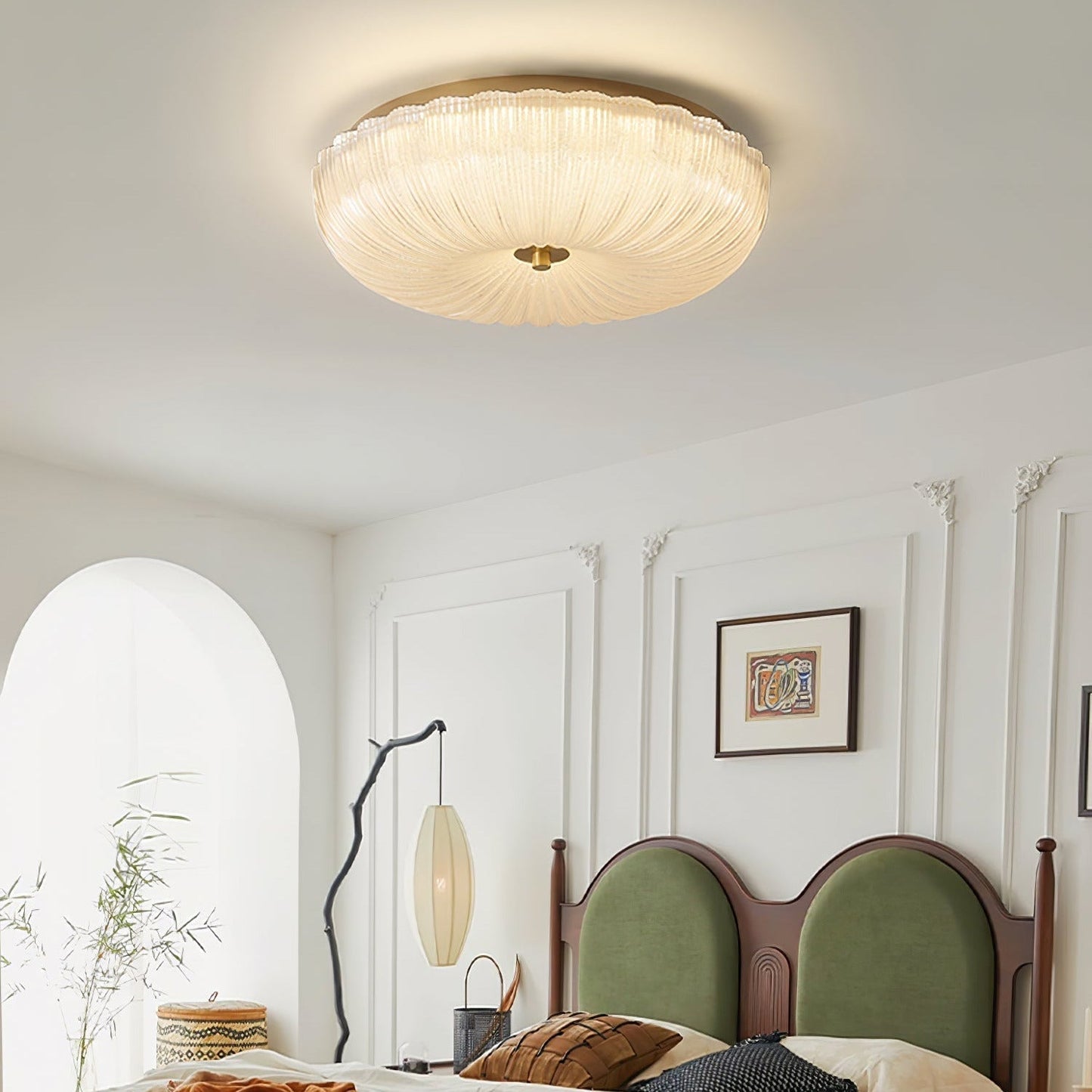 Halo | Elegante Textuur Golfglas Plafondlamp