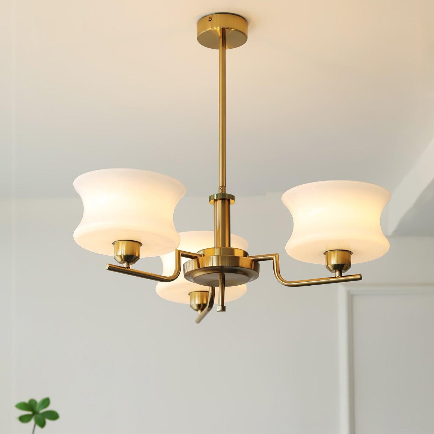 Kendroma | Antiek geïnspireerde gebogen bolvormige glazen plafondlamp
