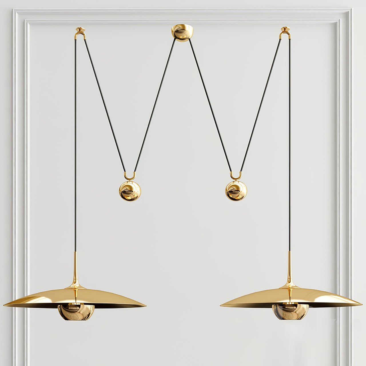 Zandorox | Koepel mid-century contragewicht hanglamp