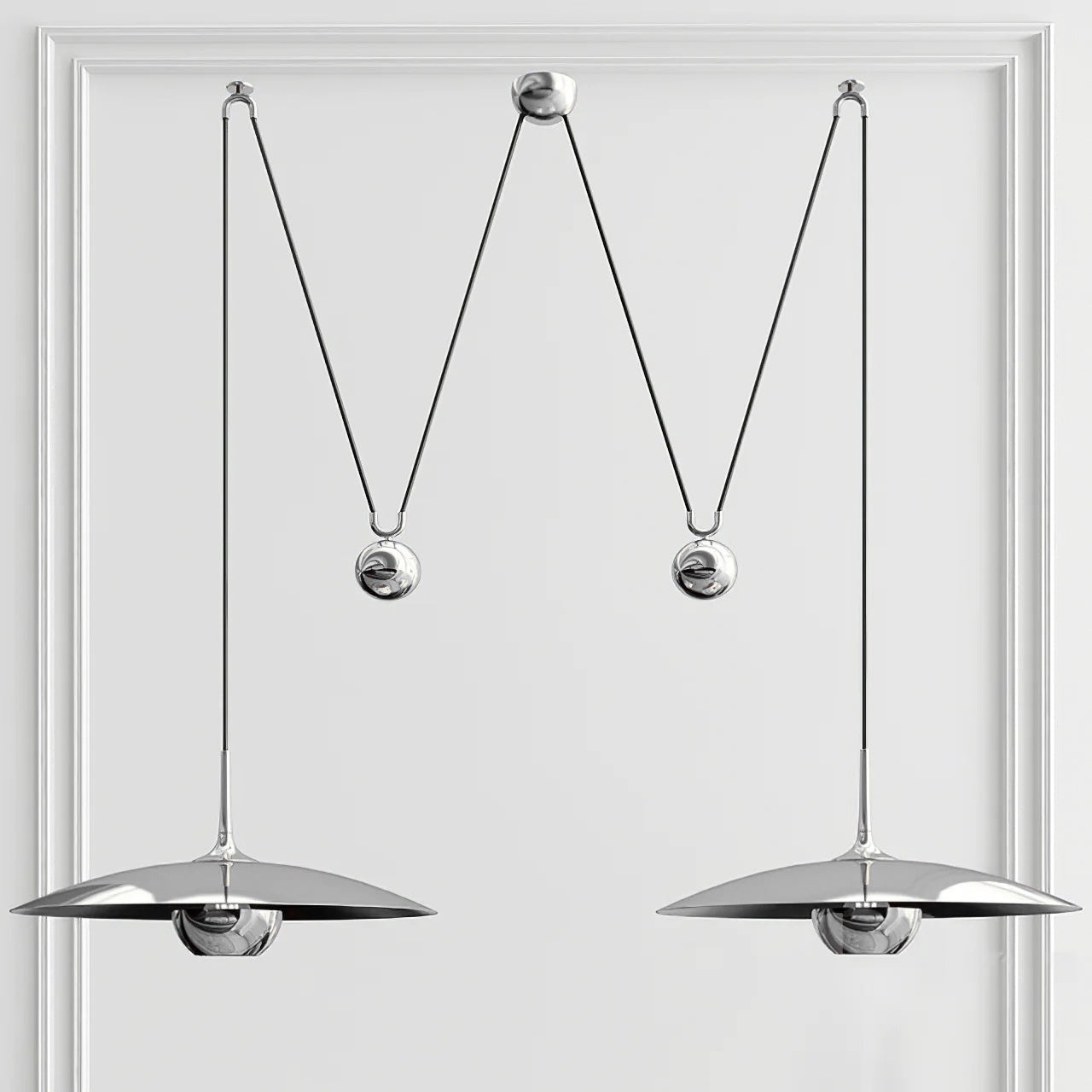 Zandorox | Koepel mid-century contragewicht hanglamp