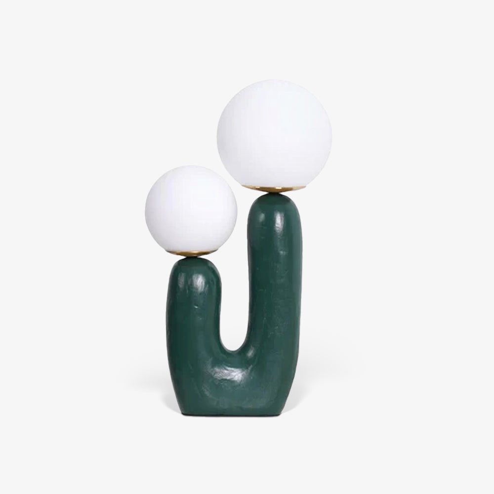 Corisande | Avant-Garde Ruwe Sculpturale Glazen Bol Tafellamp