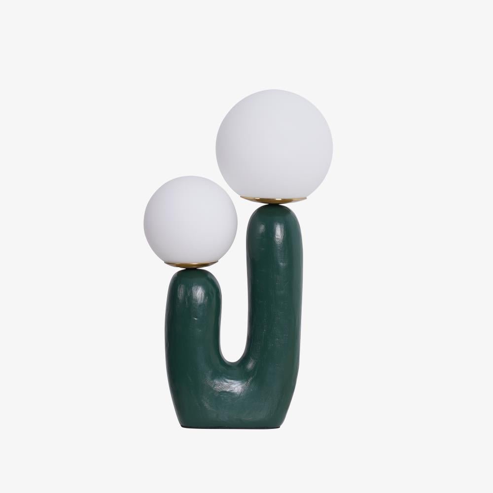 Corisande | Avant-Garde Ruwe Sculpturale Glazen Bol Tafellamp
