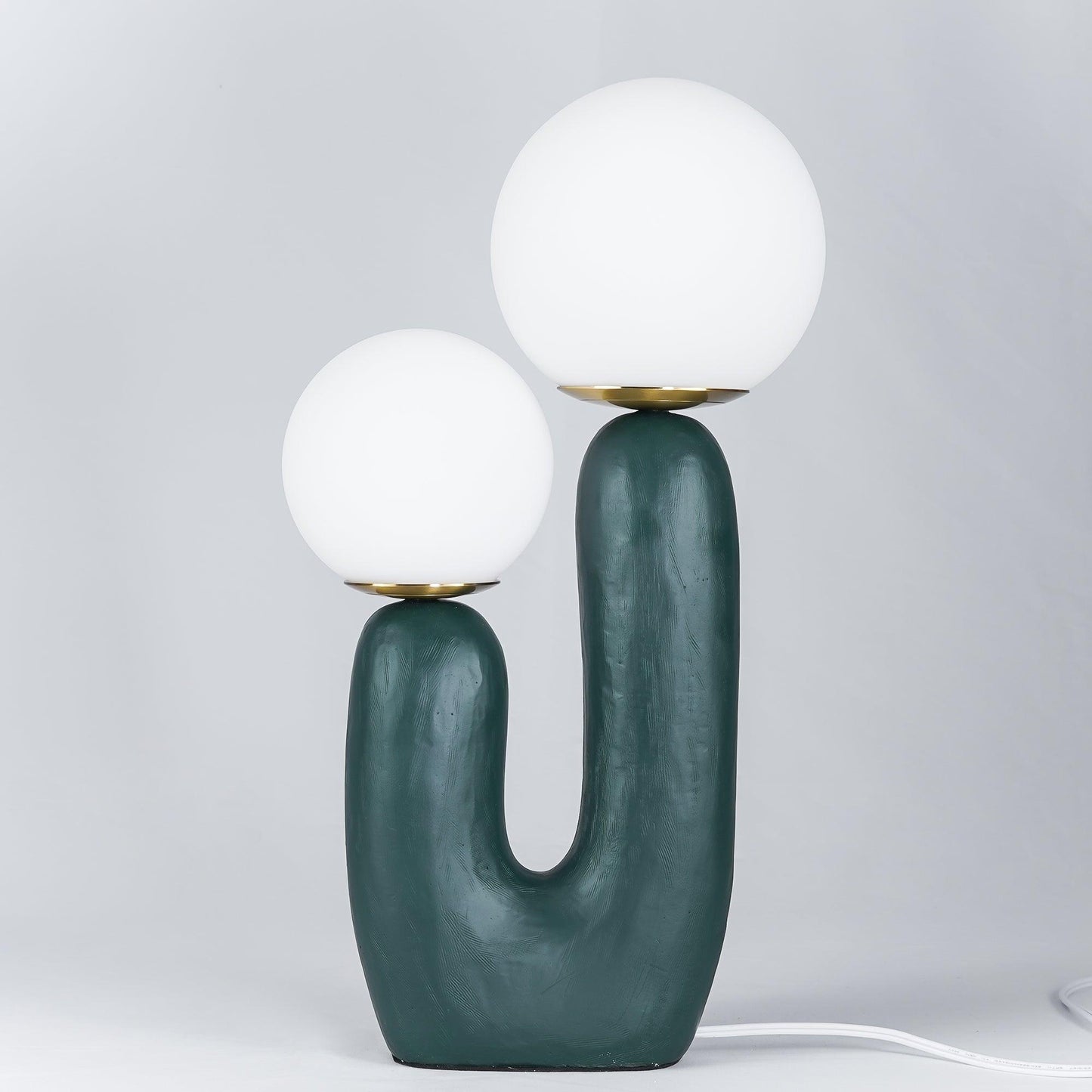 Corisande | Avant-Garde Ruwe Sculpturale Glazen Bol Tafellamp