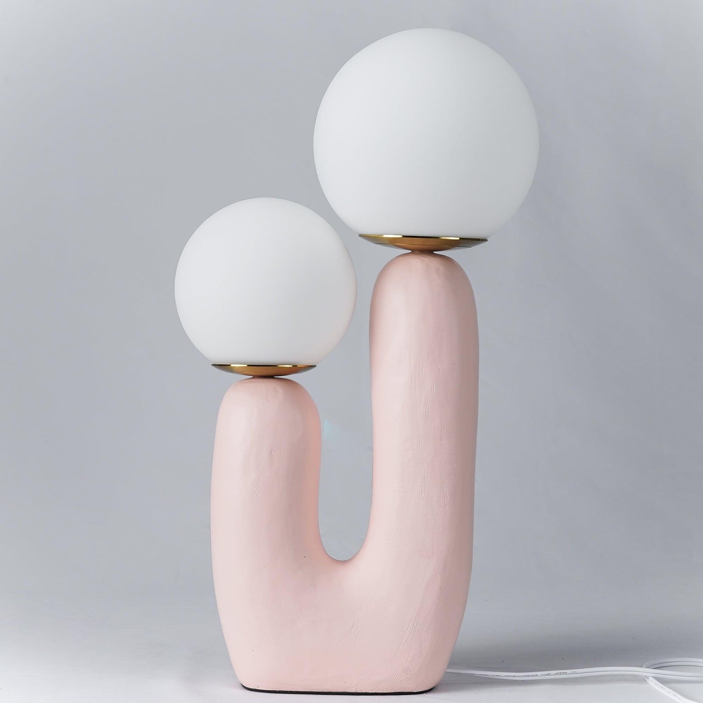 Corisande | Avant-Garde Ruwe Sculpturale Glazen Bol Tafellamp