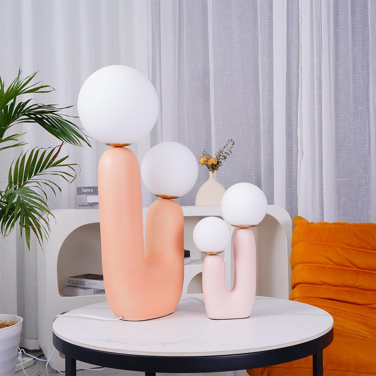 Corisande | Avant-Garde Ruwe Sculpturale Glazen Bol Tafellamp