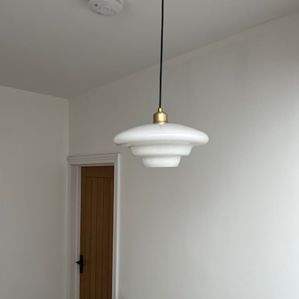 Vellum | Nordic Laag Opaque Glas Hanglamp
