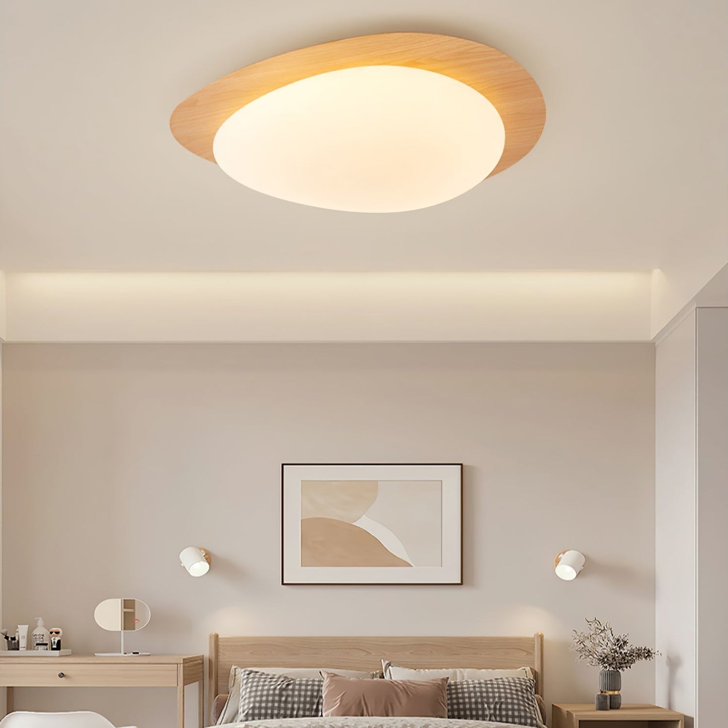 Elenorris | Sculpturale Kiezel Silhouet Opbouw Plafondlamp
