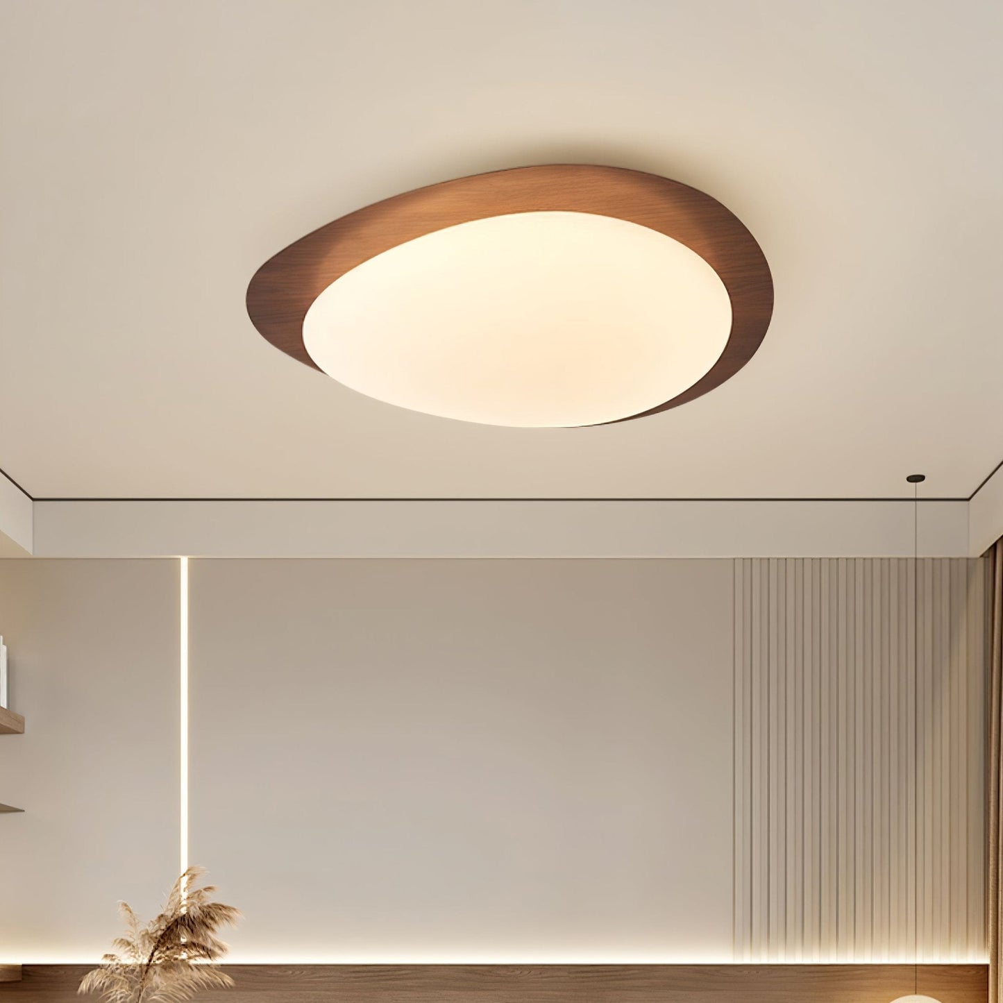 Elenorris | Sculpturale Kiezel Silhouet Opbouw Plafondlamp