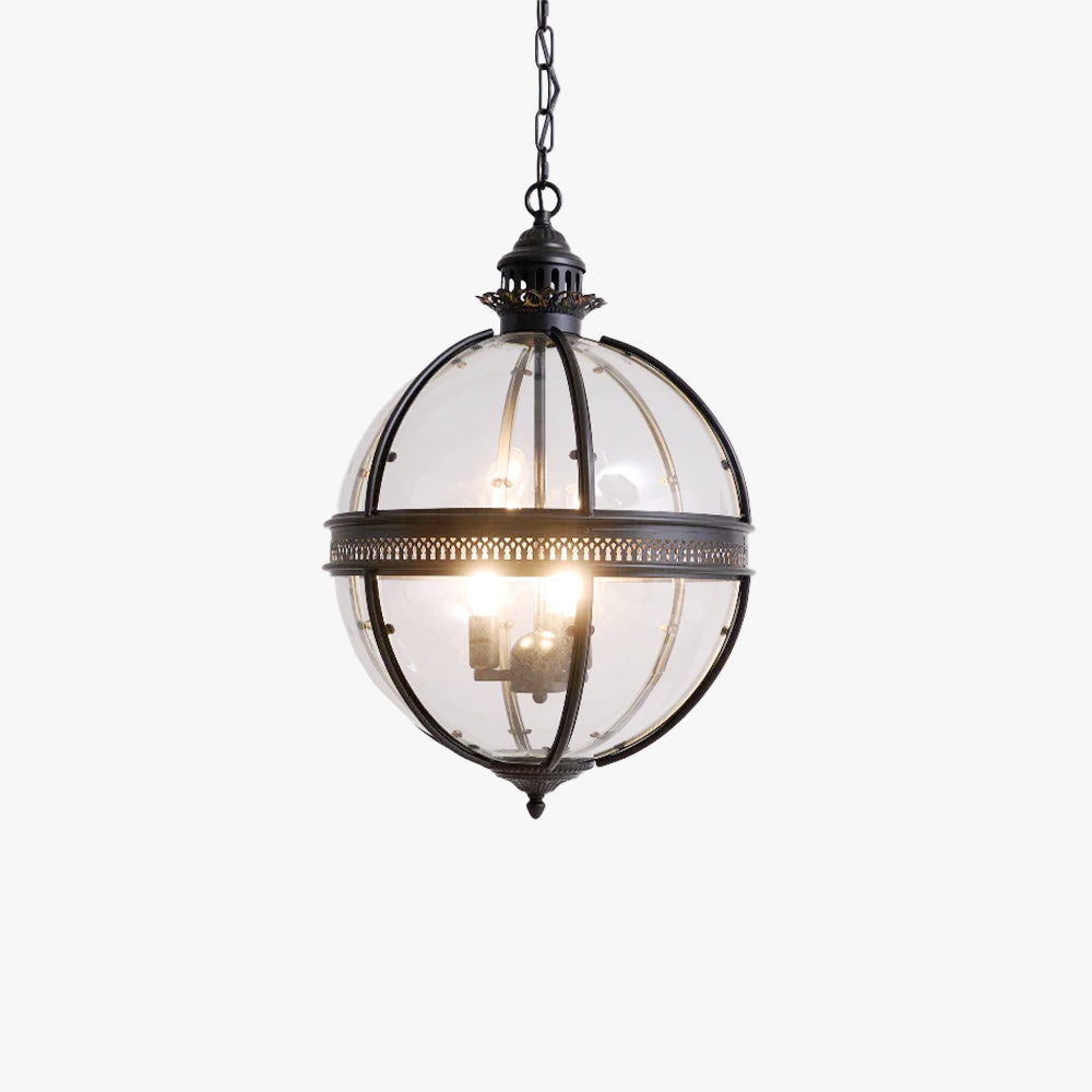 Vinse | Vintage Sferische Transparante Glazen Hanglamp