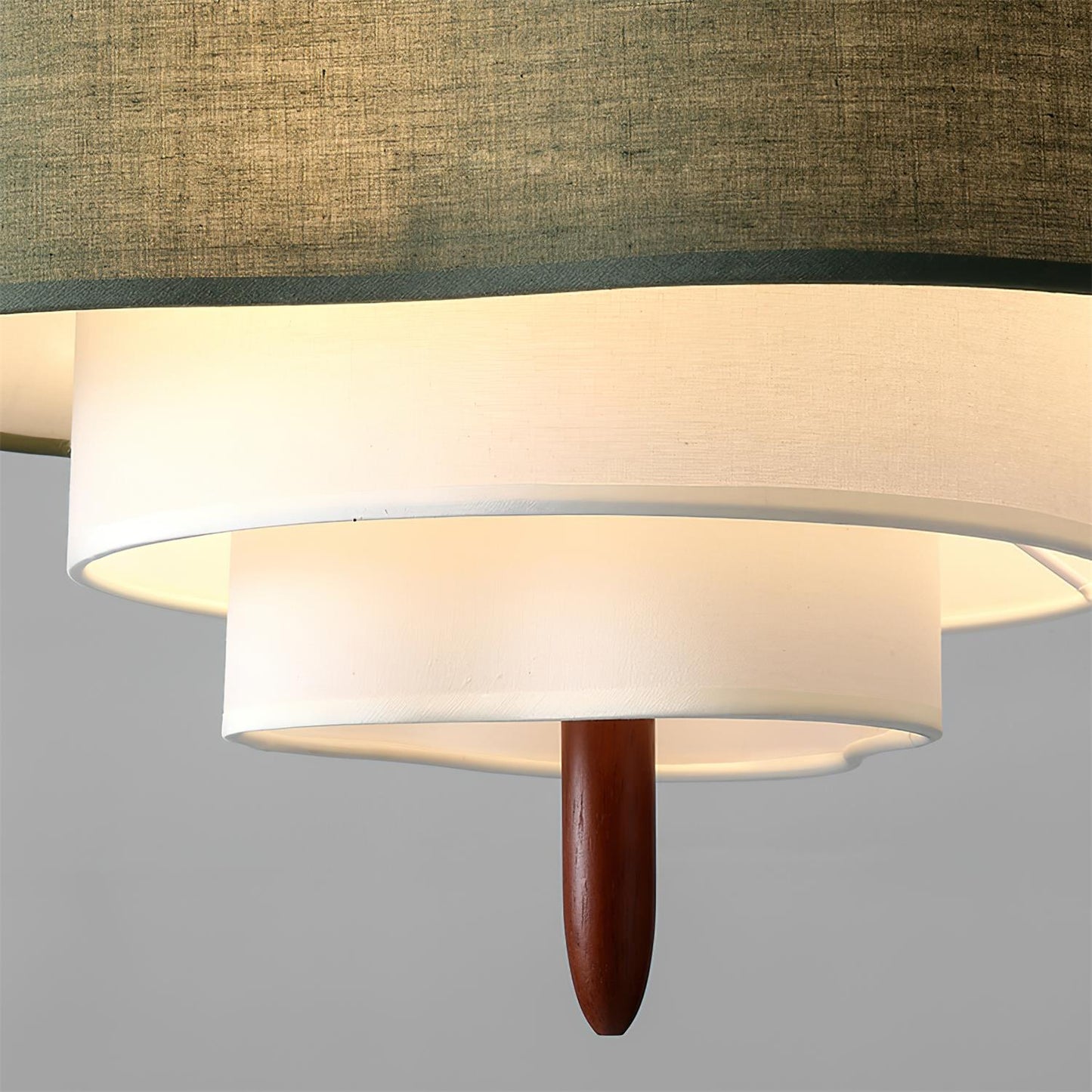 Elow | Moderne Scandi Geplooide Stof Drum Hanglamp
