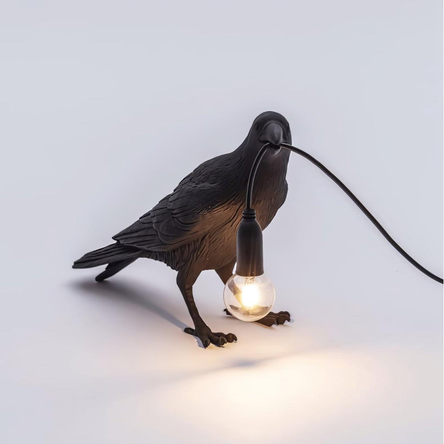 Bristhow | Gotische Sculpturale Vogel Raaf Tafellamp