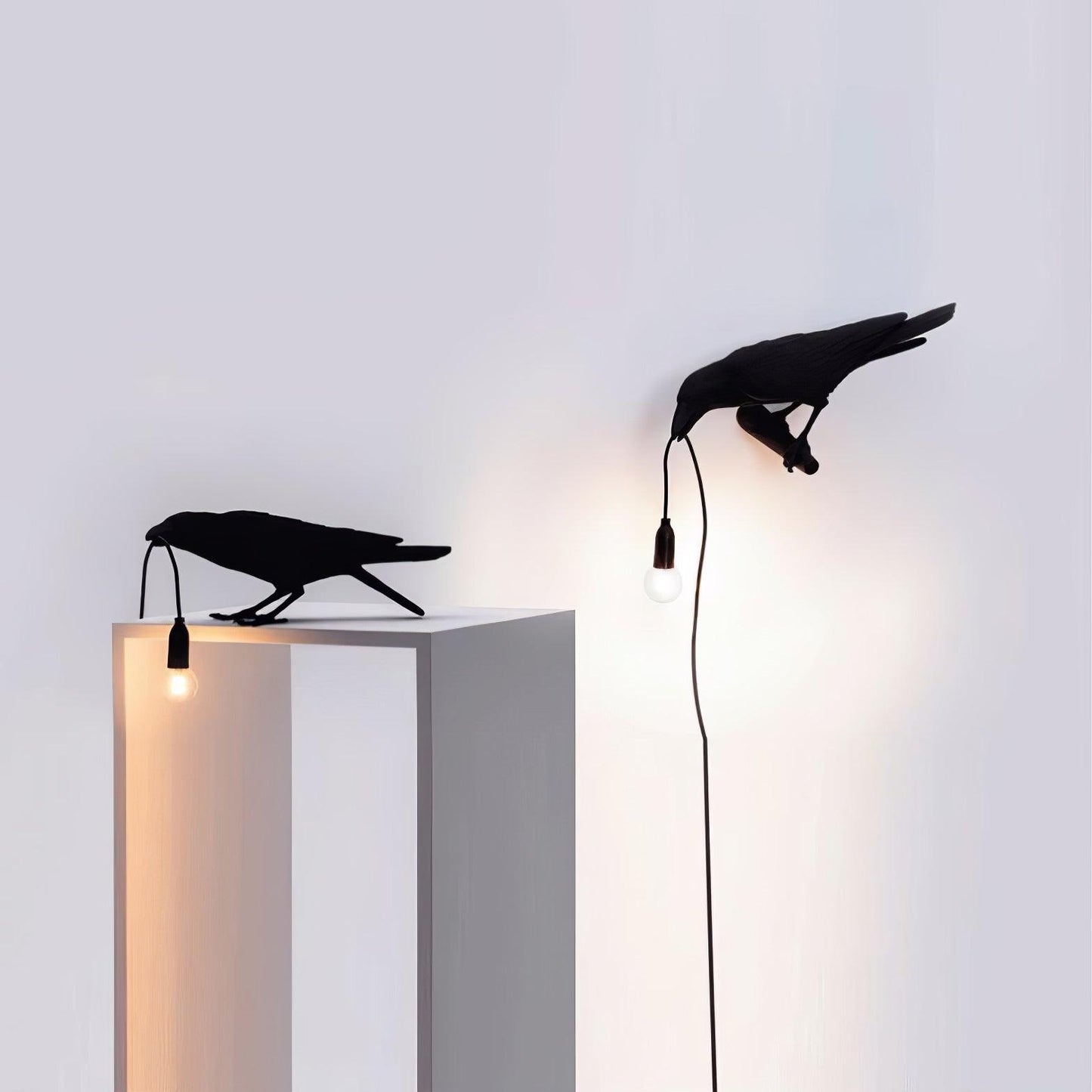 Bristhow | Gotische Sculpturale Vogel Raaf Tafellamp