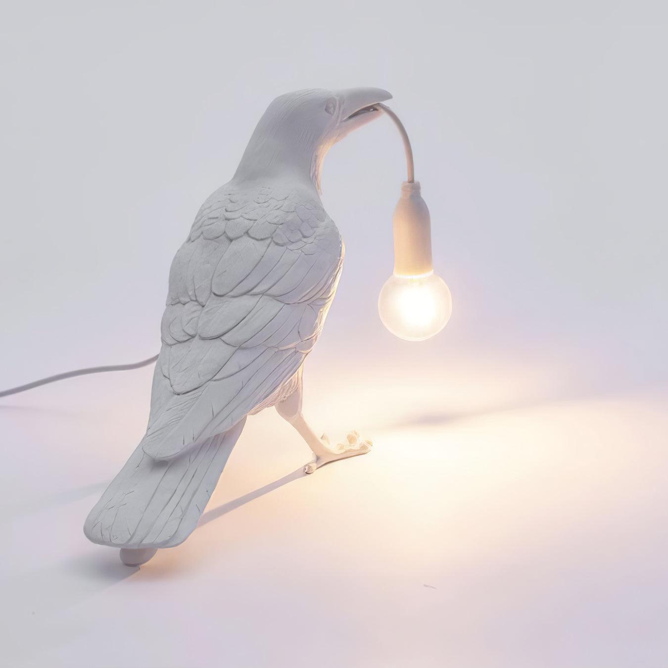 Bristhow | Gotische Sculpturale Vogel Raaf Tafellamp
