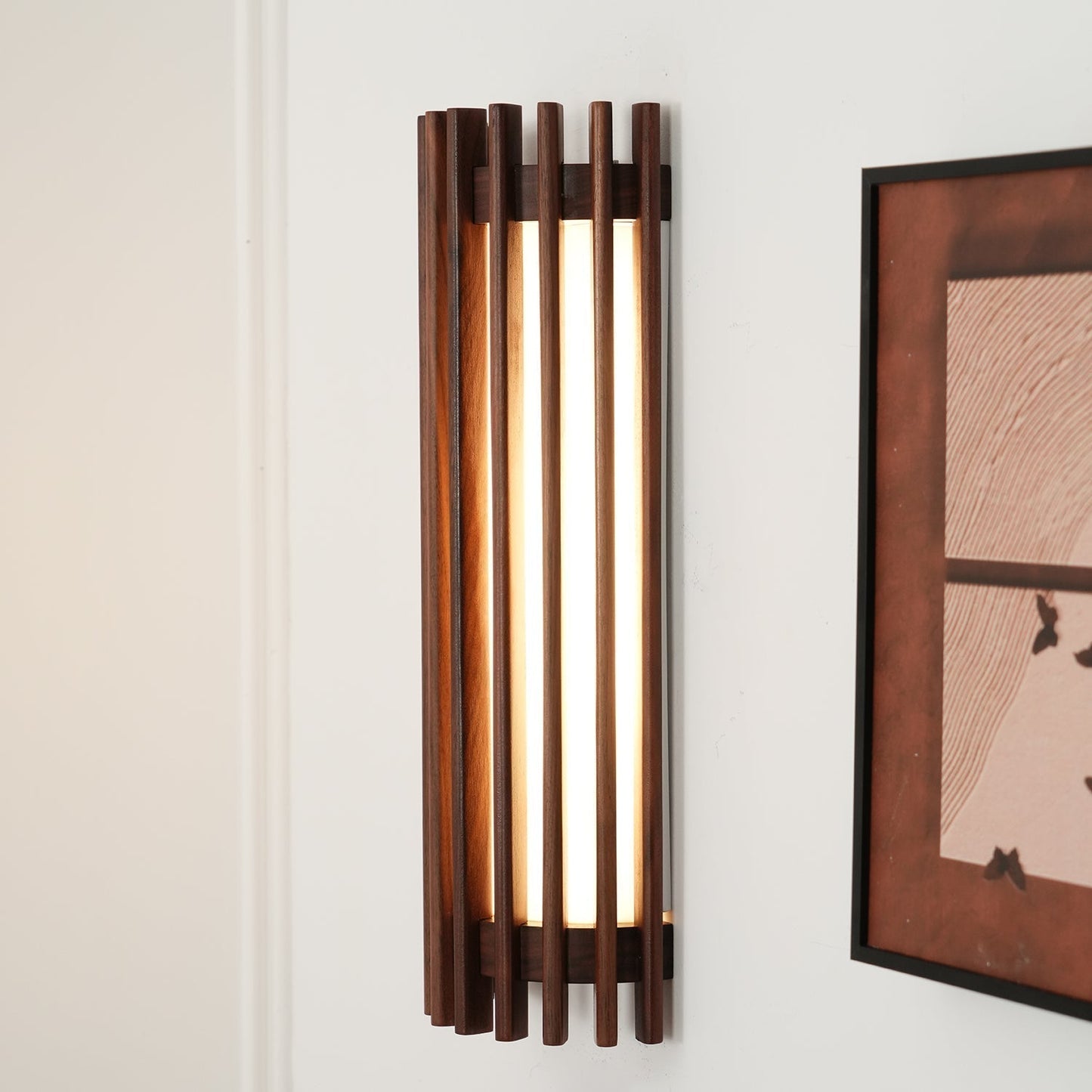 Arbor | Minimalistische Natuurlijke Houtnerf Wandlamp