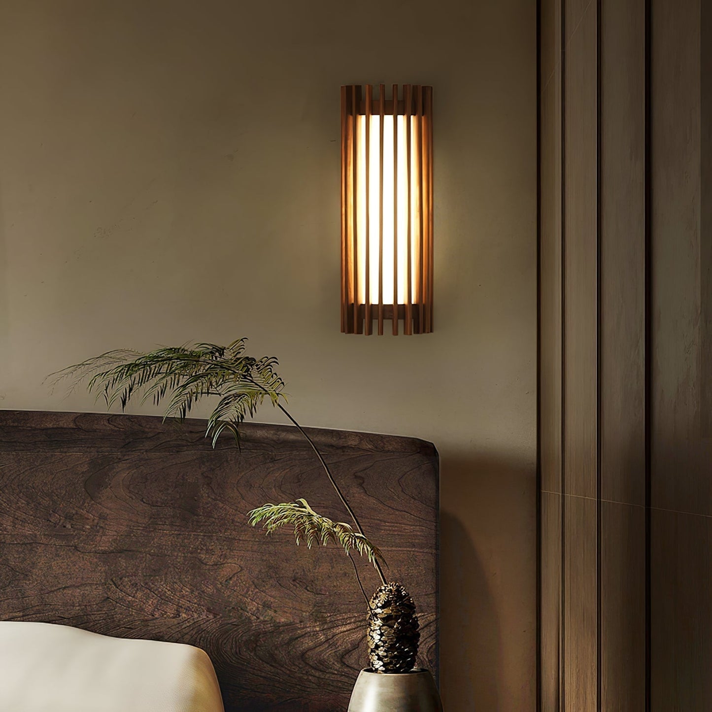 Arbor | Minimalistische Natuurlijke Houtnerf Wandlamp