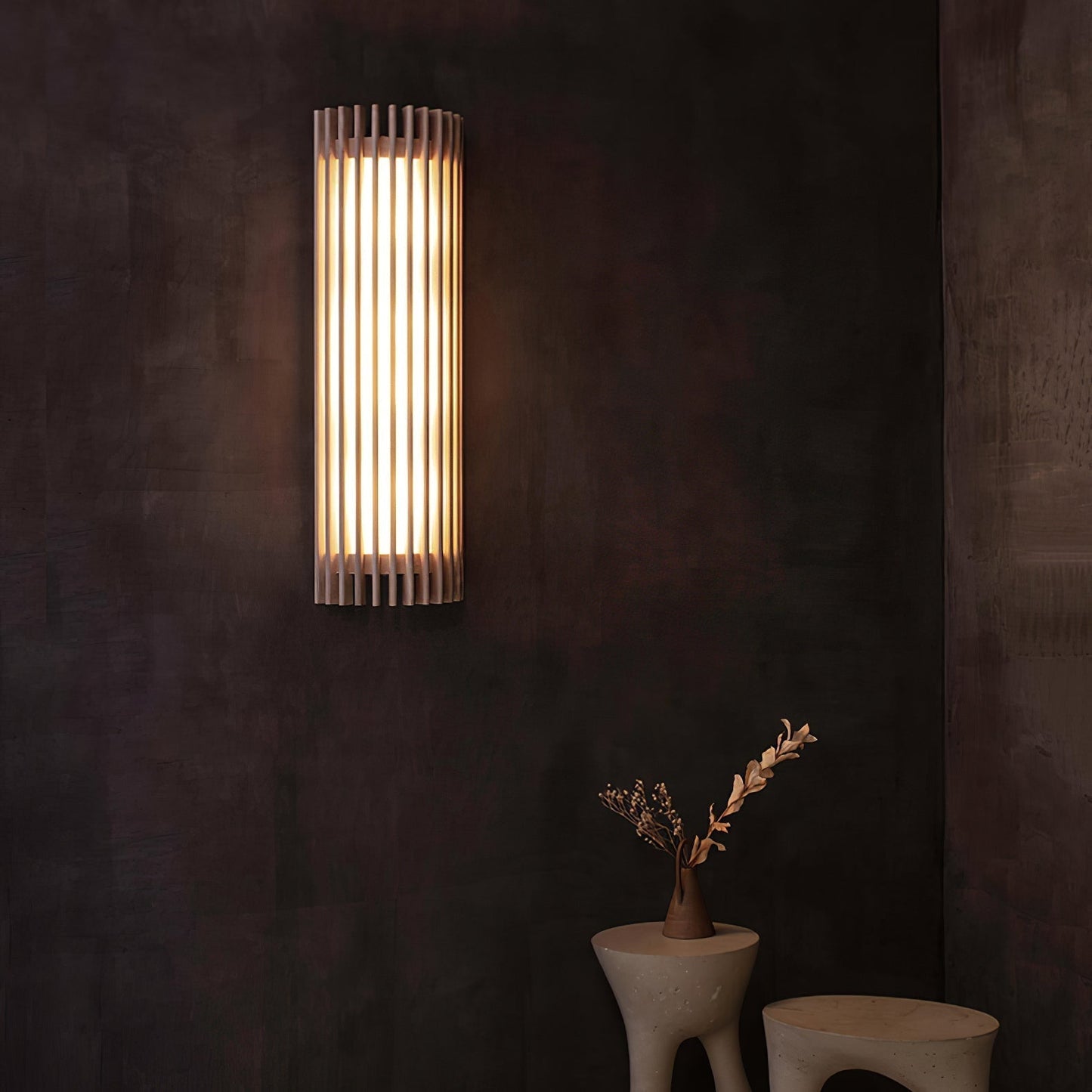 Arbor | Minimalistische Natuurlijke Houtnerf Wandlamp