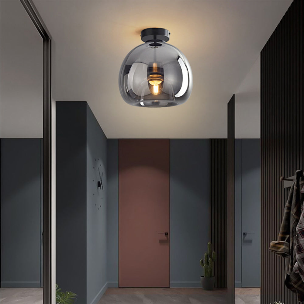 Fumea | Moderne Getinte Glazen Bol Plafondlamp