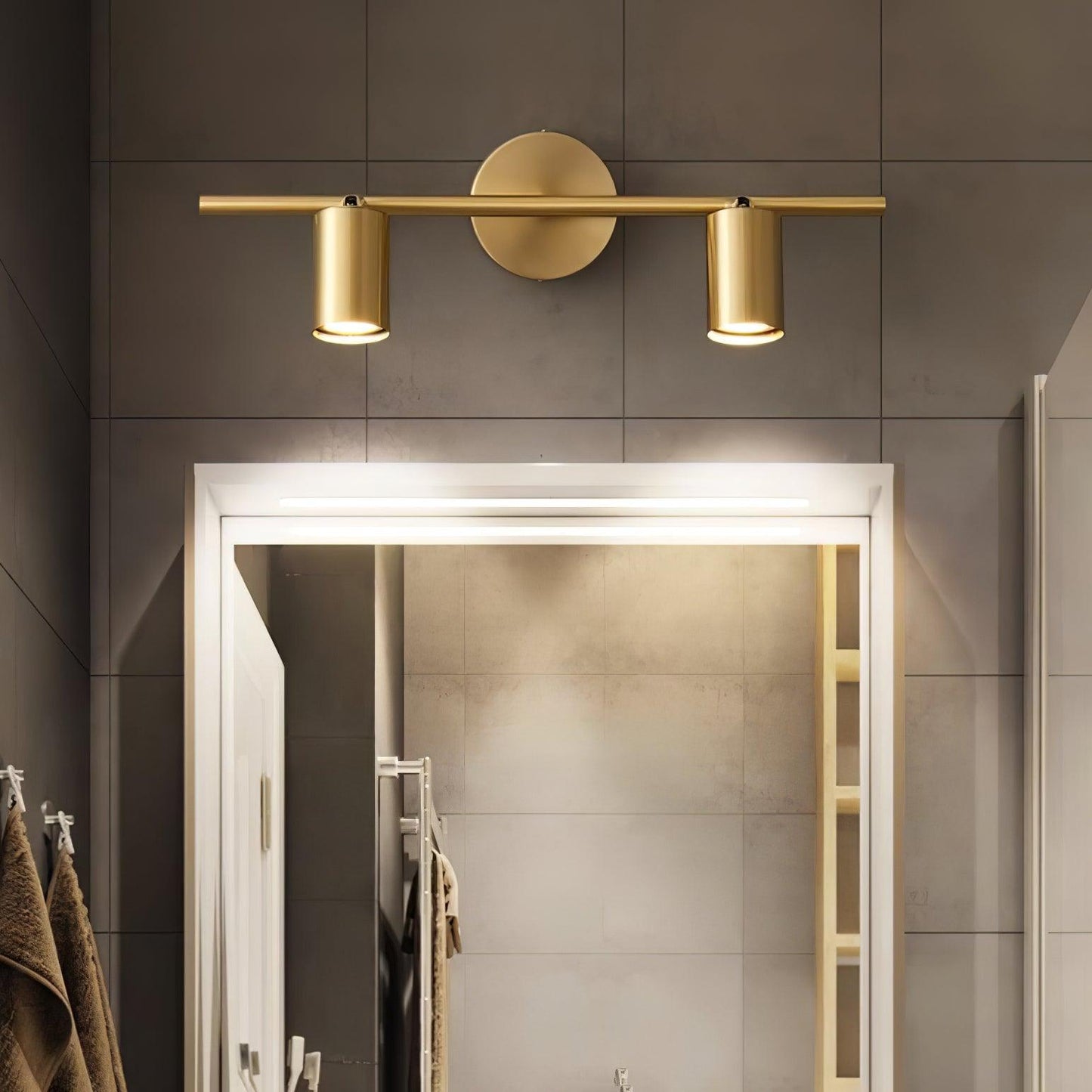 Lysenna | Luxe Lineaire Silhouet Verstelbare Spot Wandlamp
