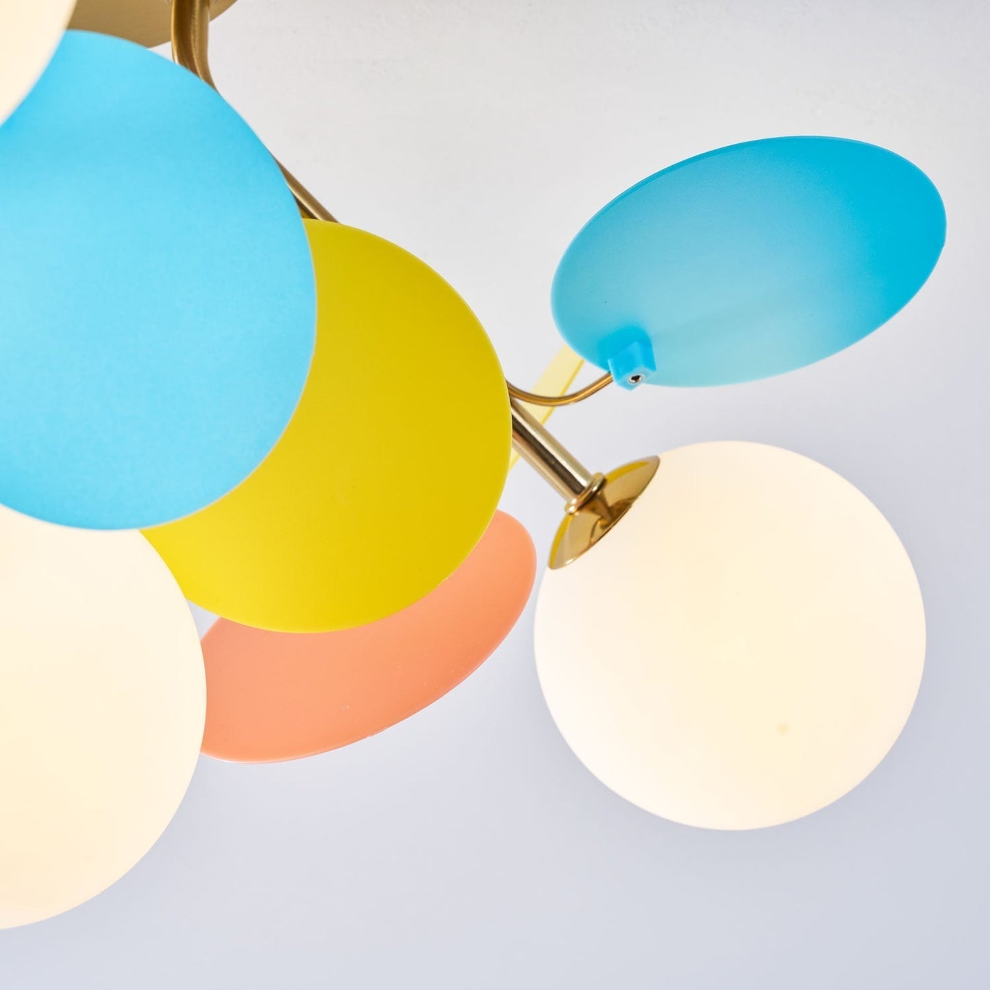 Kalythos | Sculpturale Geometrische Schijf Cluster Semi Opbouw Plafondlamp