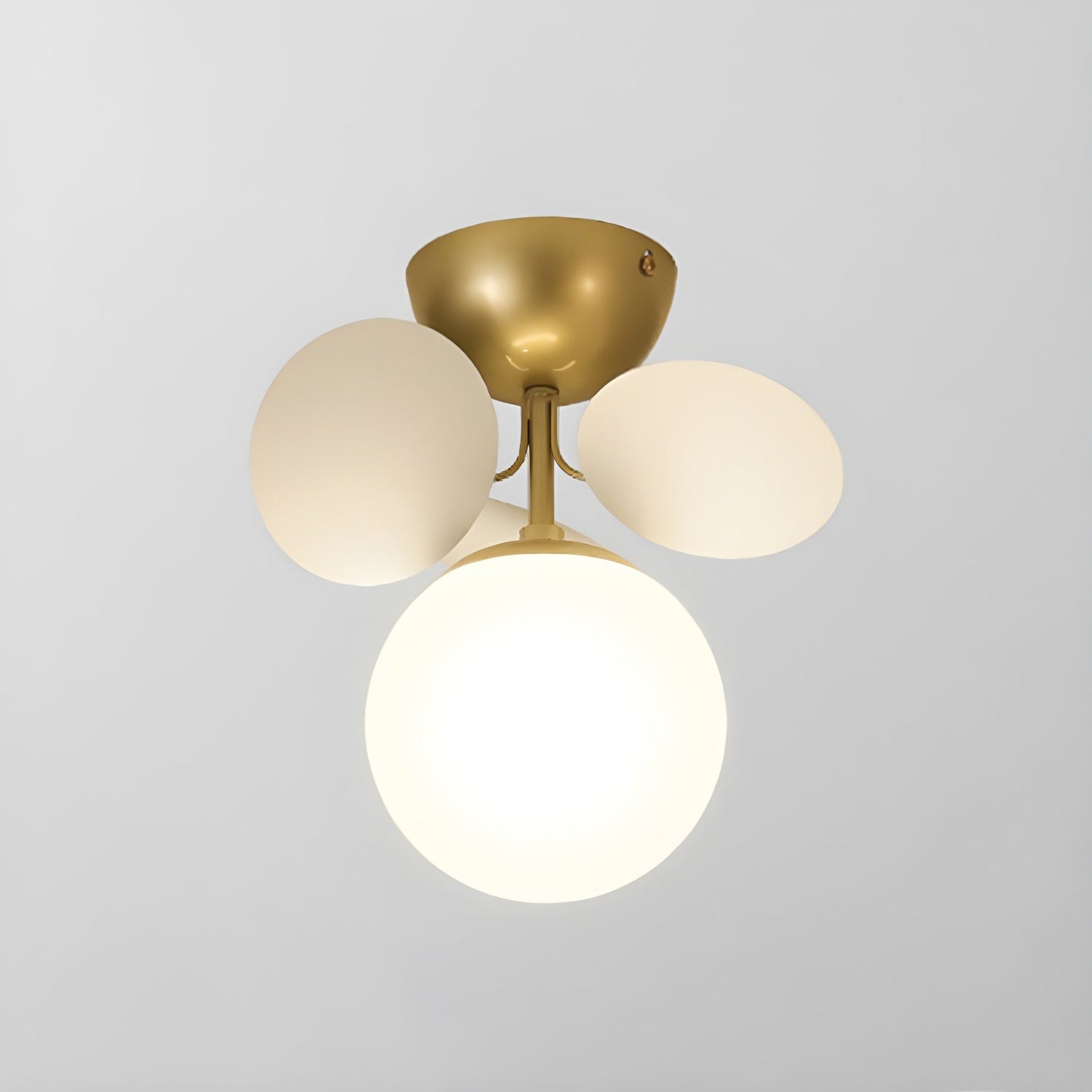 Kalythos | Sculpturale Geometrische Schijf Cluster Semi Opbouw Plafondlamp