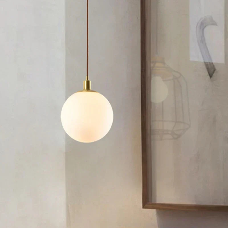 Vaelonis | Bolvormige Matglas Minimalistische Hanglamp