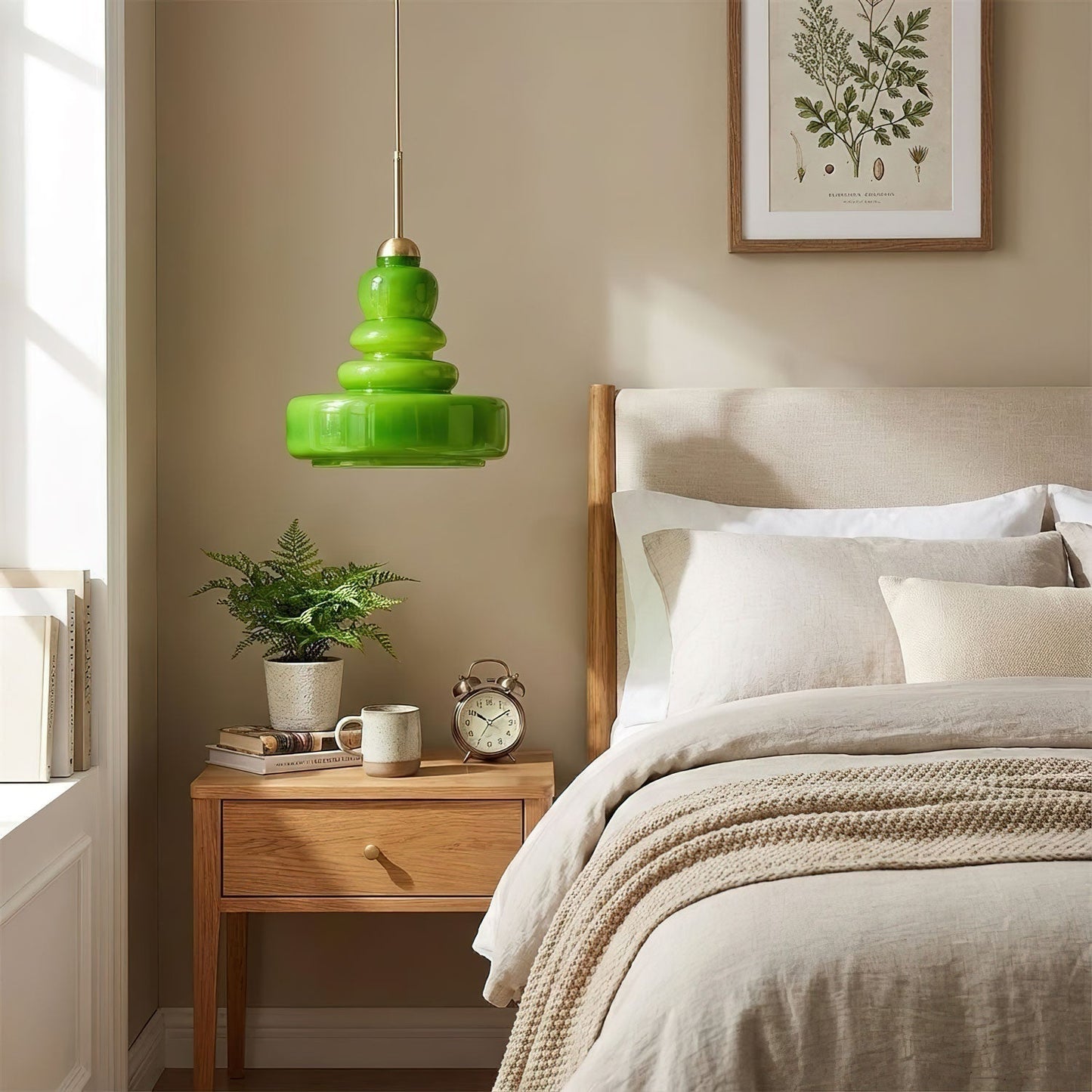 Kestrelle | Traditionele koepelvormige glazen hanglamp
