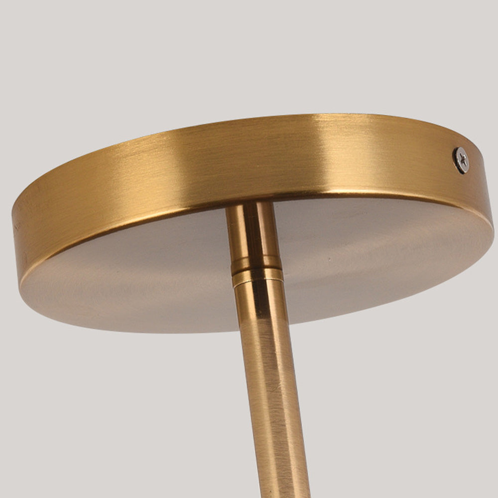 Sylva | Moderne Houtnerf Circulaire Semi-Plafondlamp