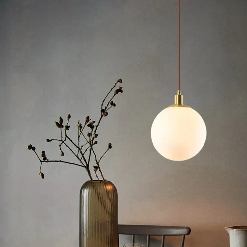 Vaelonis | Bolvormige Matglas Minimalistische Hanglamp