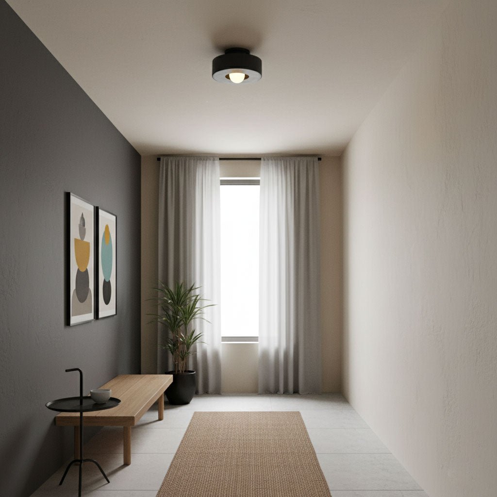 Zorvandra | Architectonische Gelaagde Geometrische Hars Plafondlamp