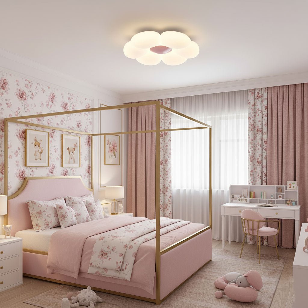 Kaledrin | Bloemmotief silhouet bloeiende opbouw plafondlamp