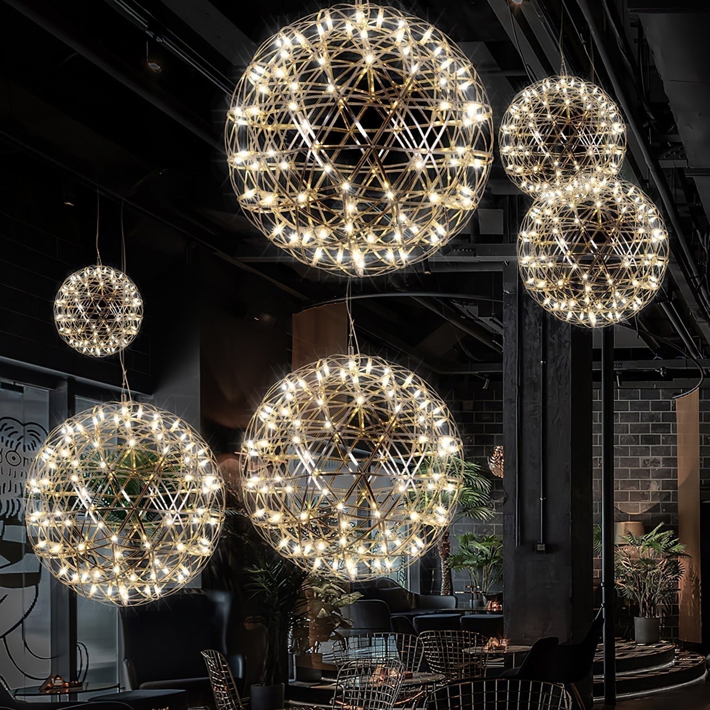 Olysian | Luxe Sferische Sterrenburst Hanglamp