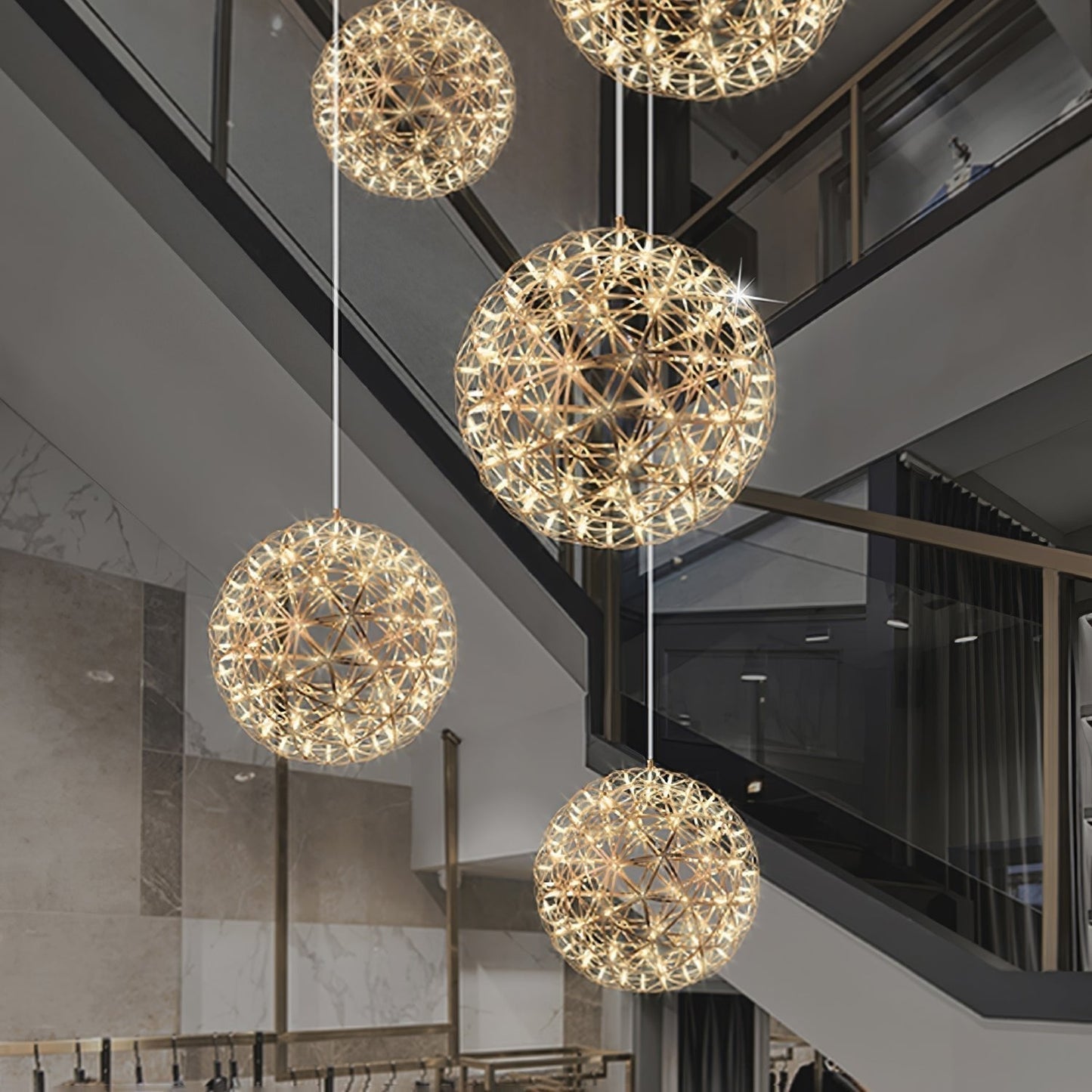 Olysian | Luxe Sferische Sterrenburst Hanglamp