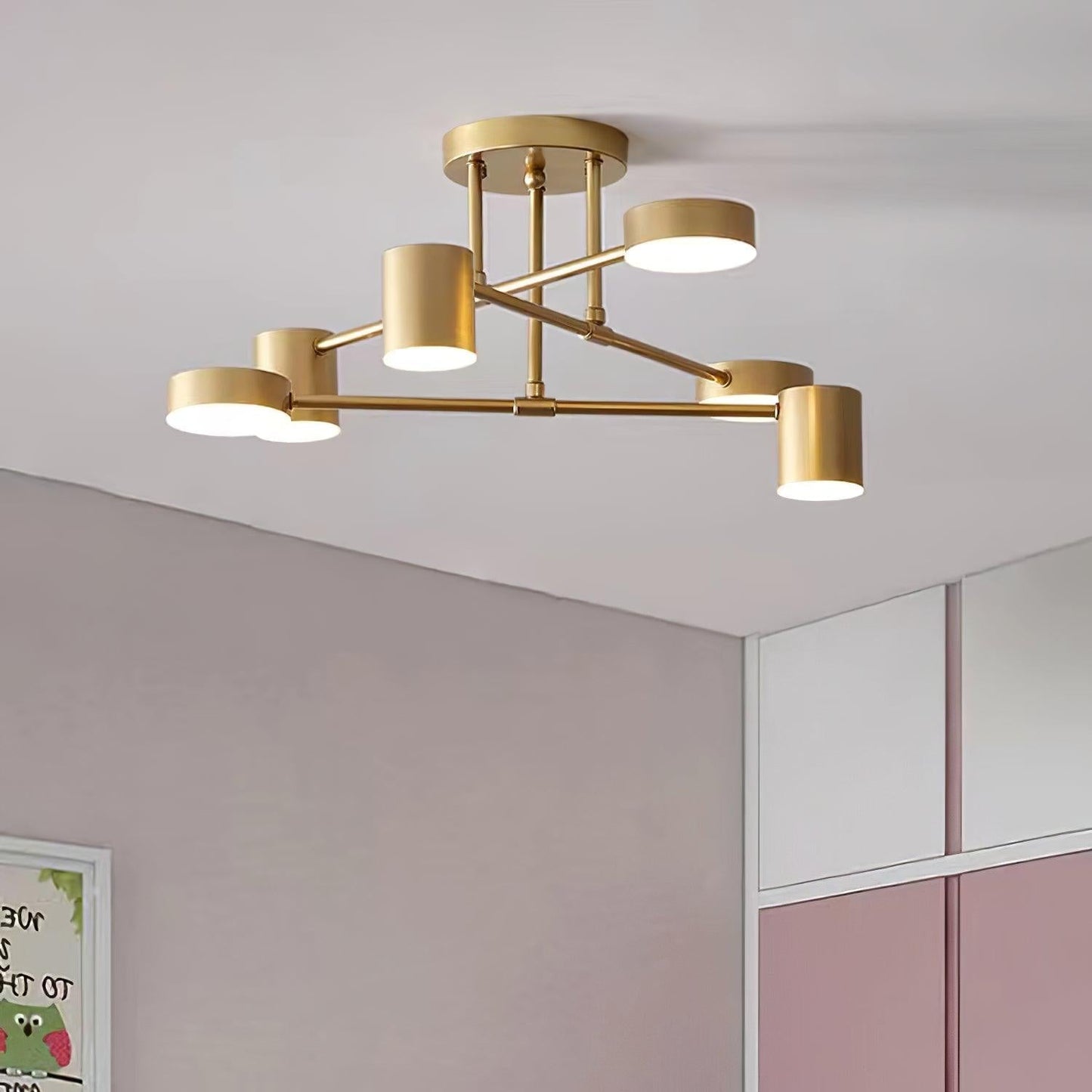 Lyrixen | Minimalistische Acryl Geometrische Sputnik Plafondlamp