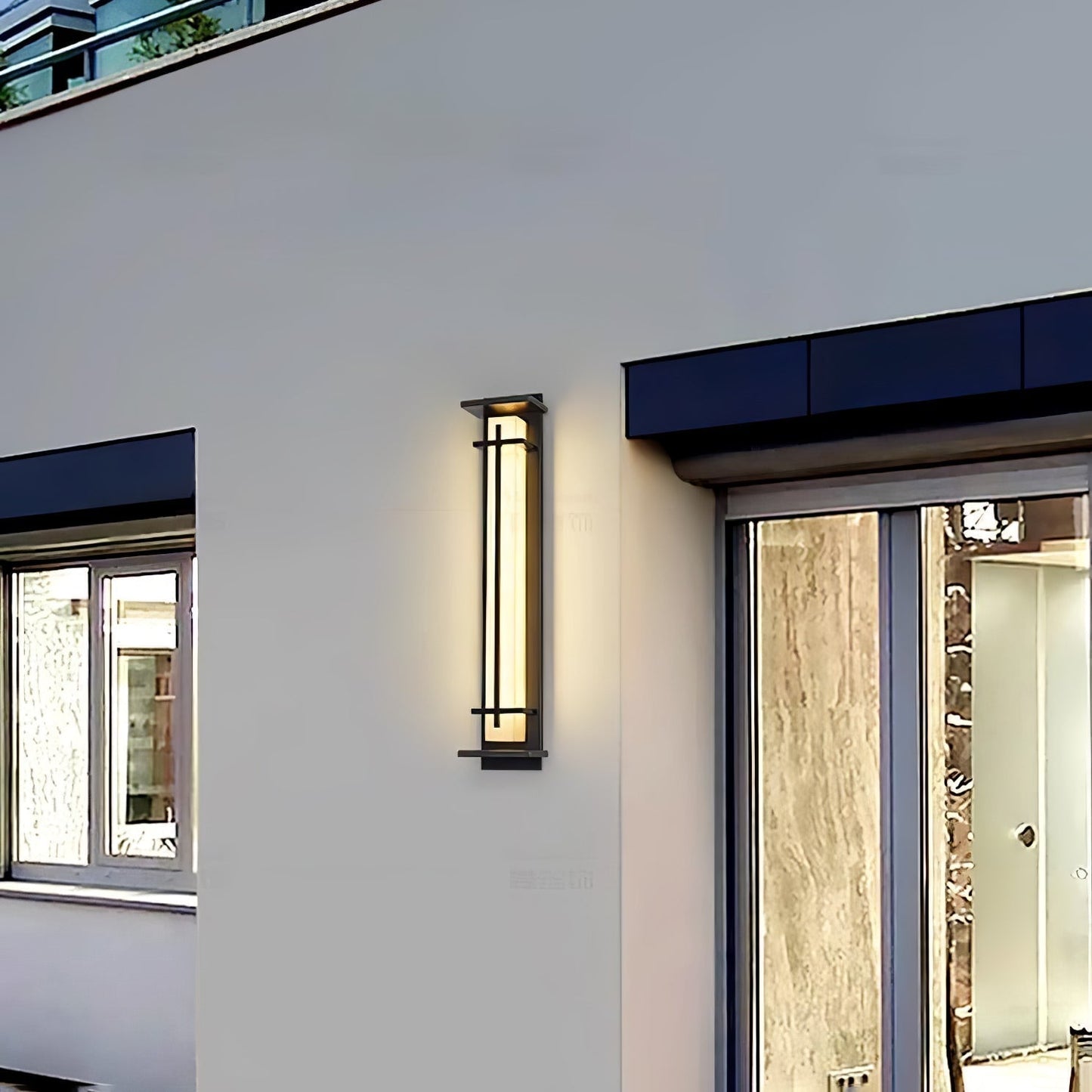 Rayen | Moderne Vierkante Alabaster Waterdichte Buiten Wandlamp