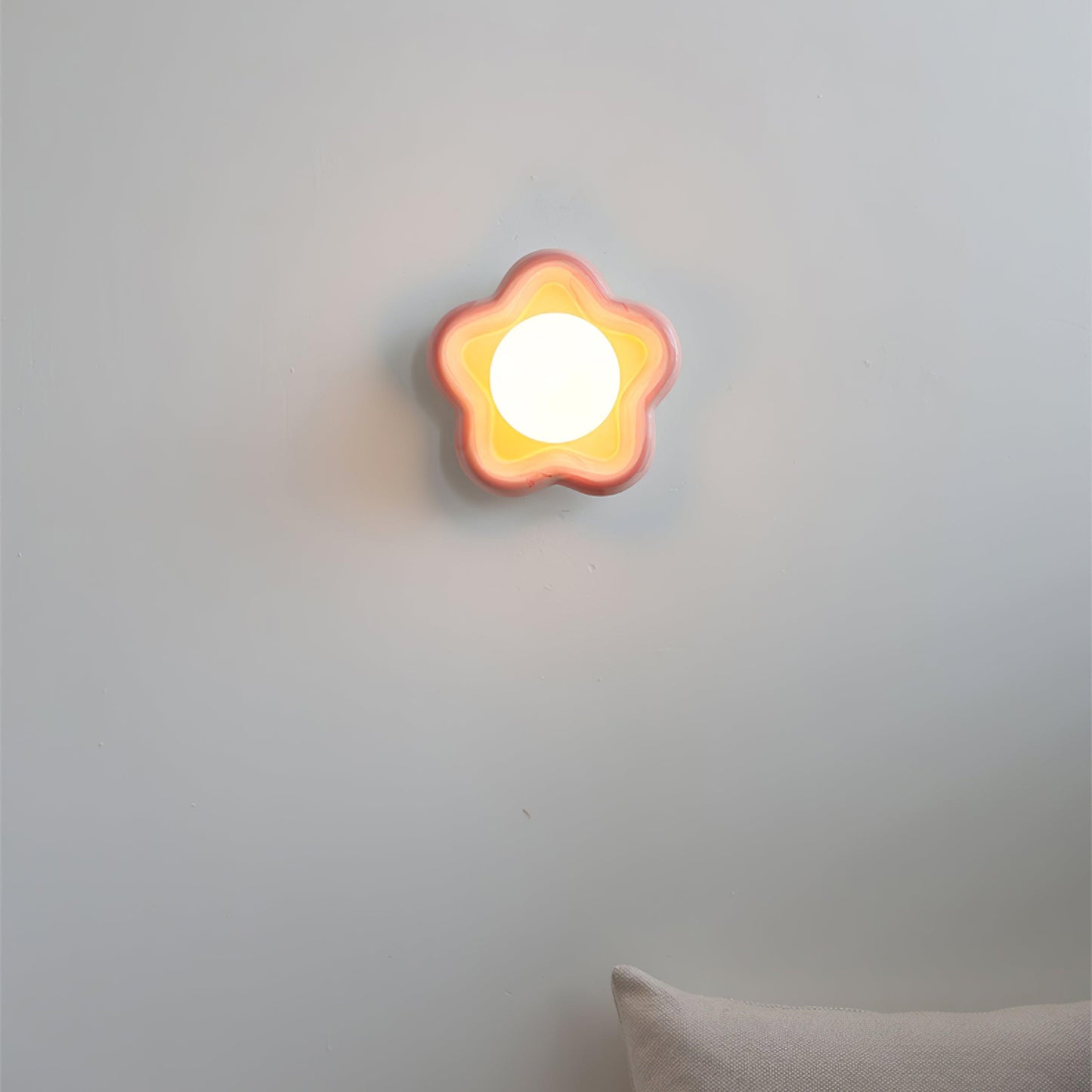 Thaloric | Artistieke Keramische Bloem Sculpturale Wandlamp
