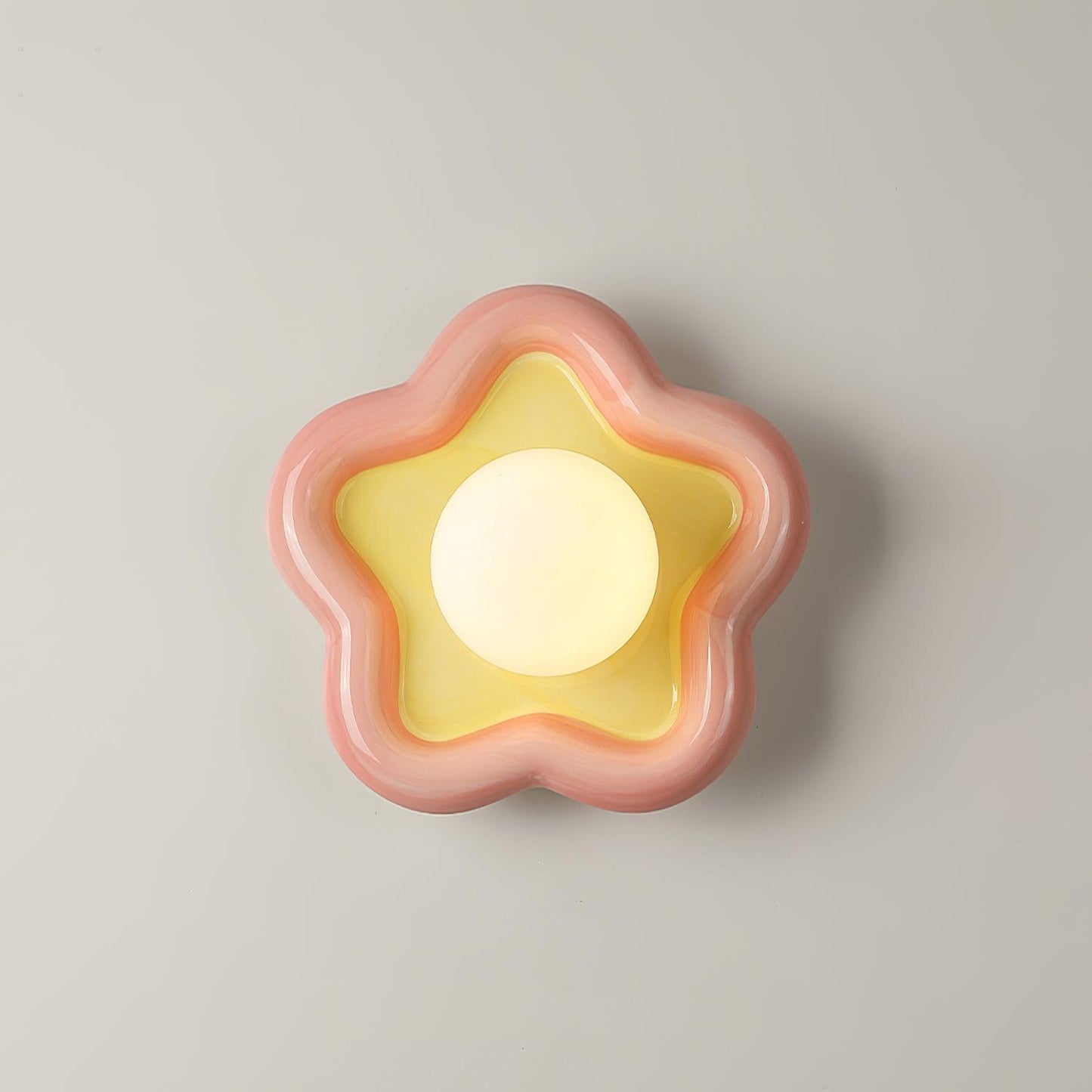 Thaloric | Artistieke Keramische Bloem Sculpturale Wandlamp