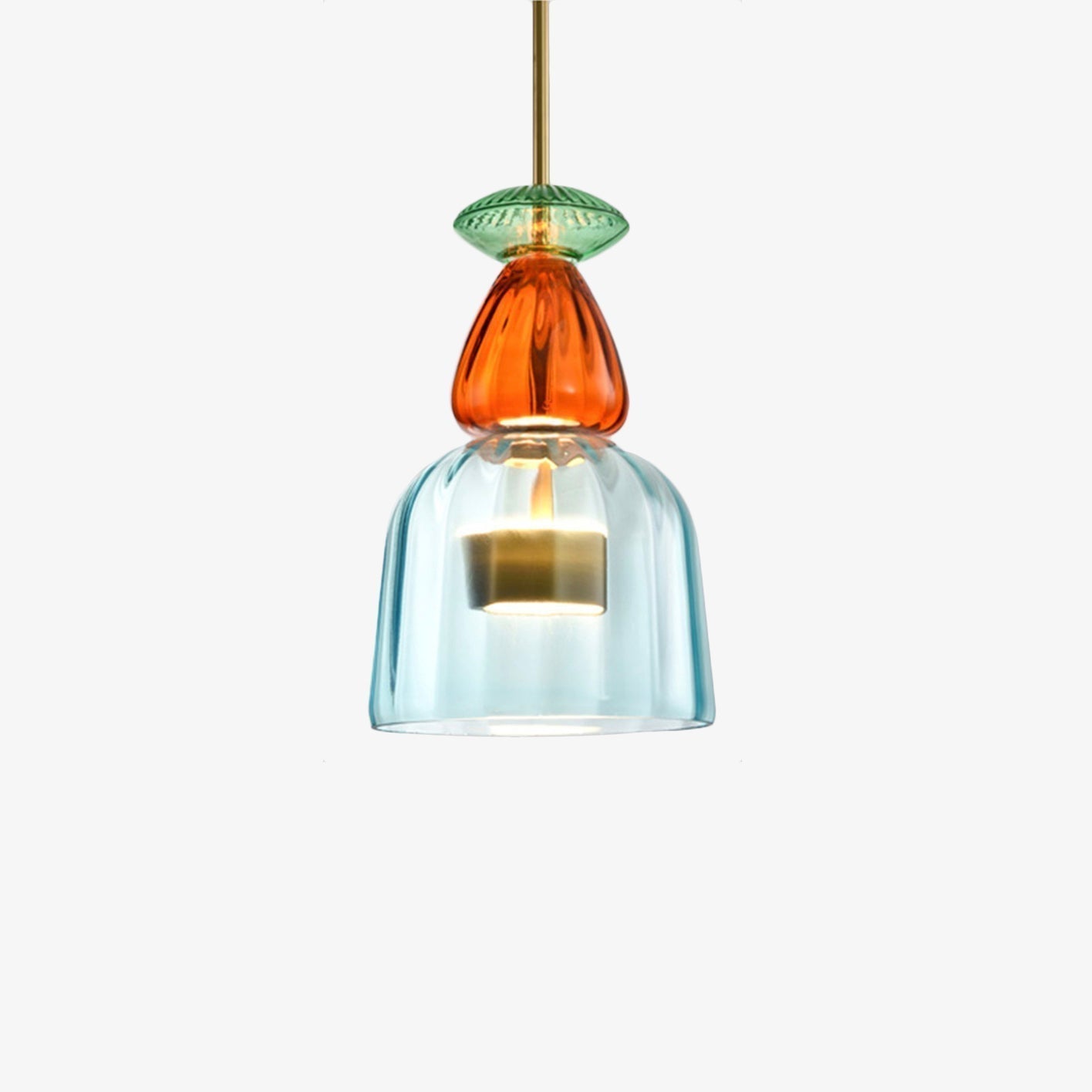 Zynthera | Moderne Noordse glazen LED hanglamp