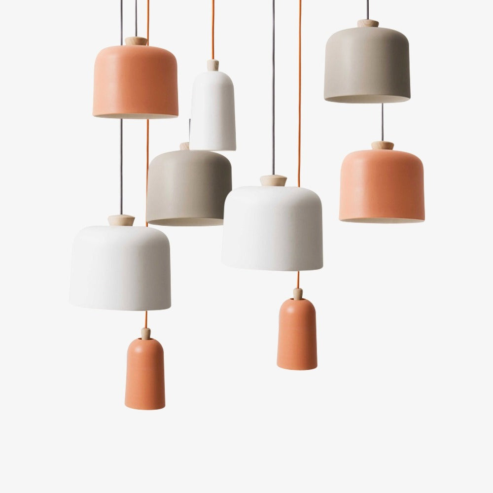 Velderan | Noordse koepel houten accent hanglamp