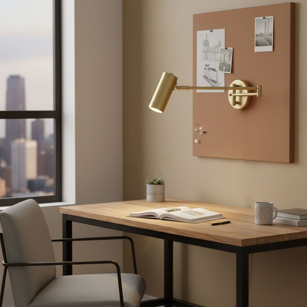 Mondorim | Lineaire Minimalistische Geometrische Verstelbare Schommelarm Wandlamp