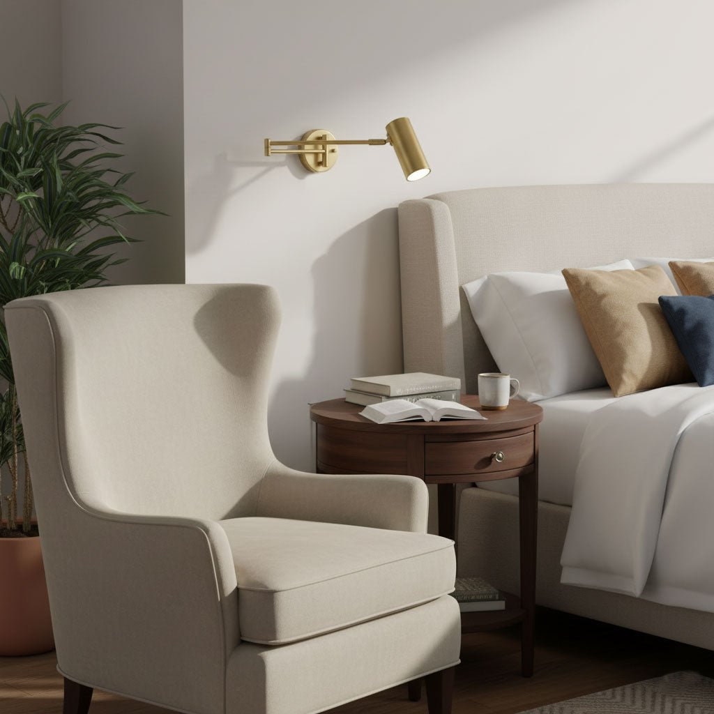 Mondorim | Lineaire Minimalistische Geometrische Verstelbare Schommelarm Wandlamp