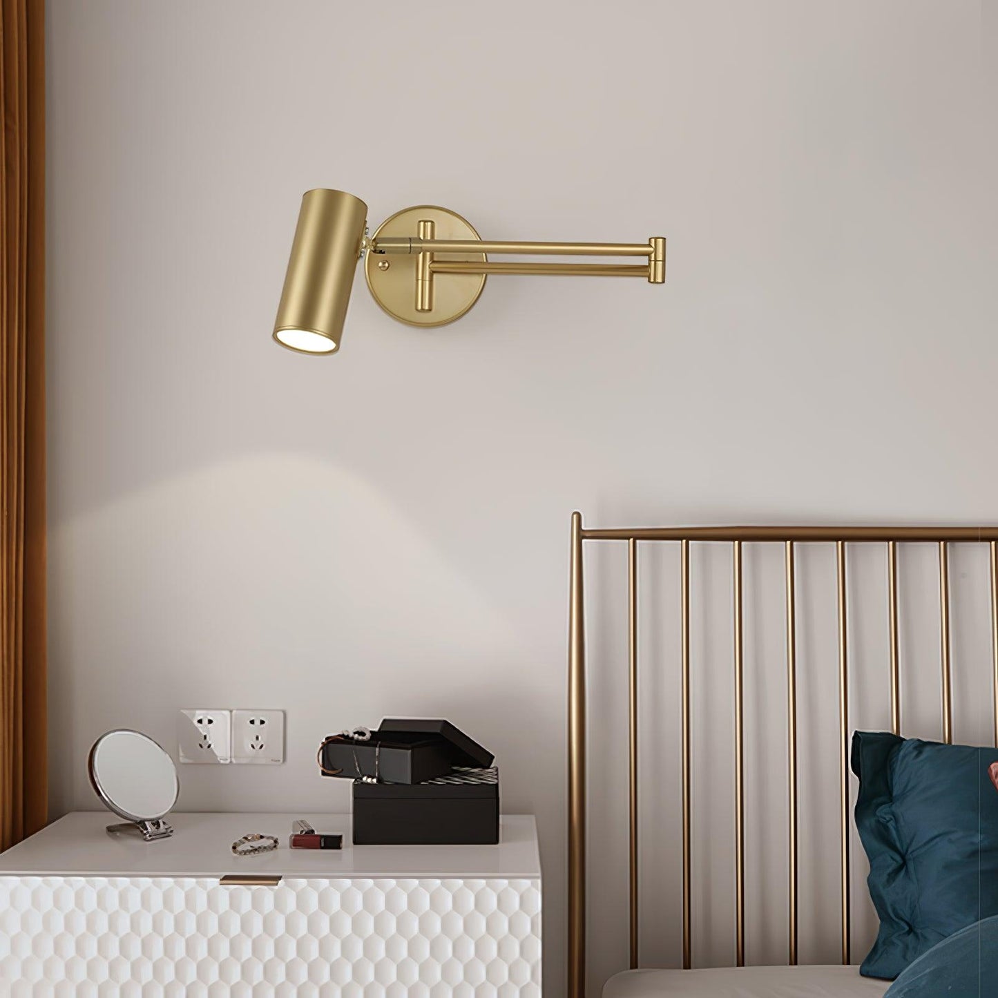 Mondorim | Lineaire Minimalistische Geometrische Verstelbare Schommelarm Wandlamp