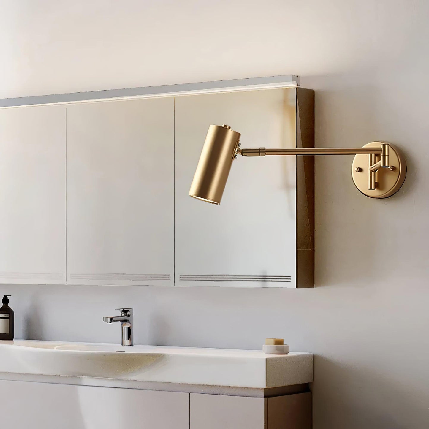 Mondorim | Lineaire Minimalistische Geometrische Verstelbare Schommelarm Wandlamp
