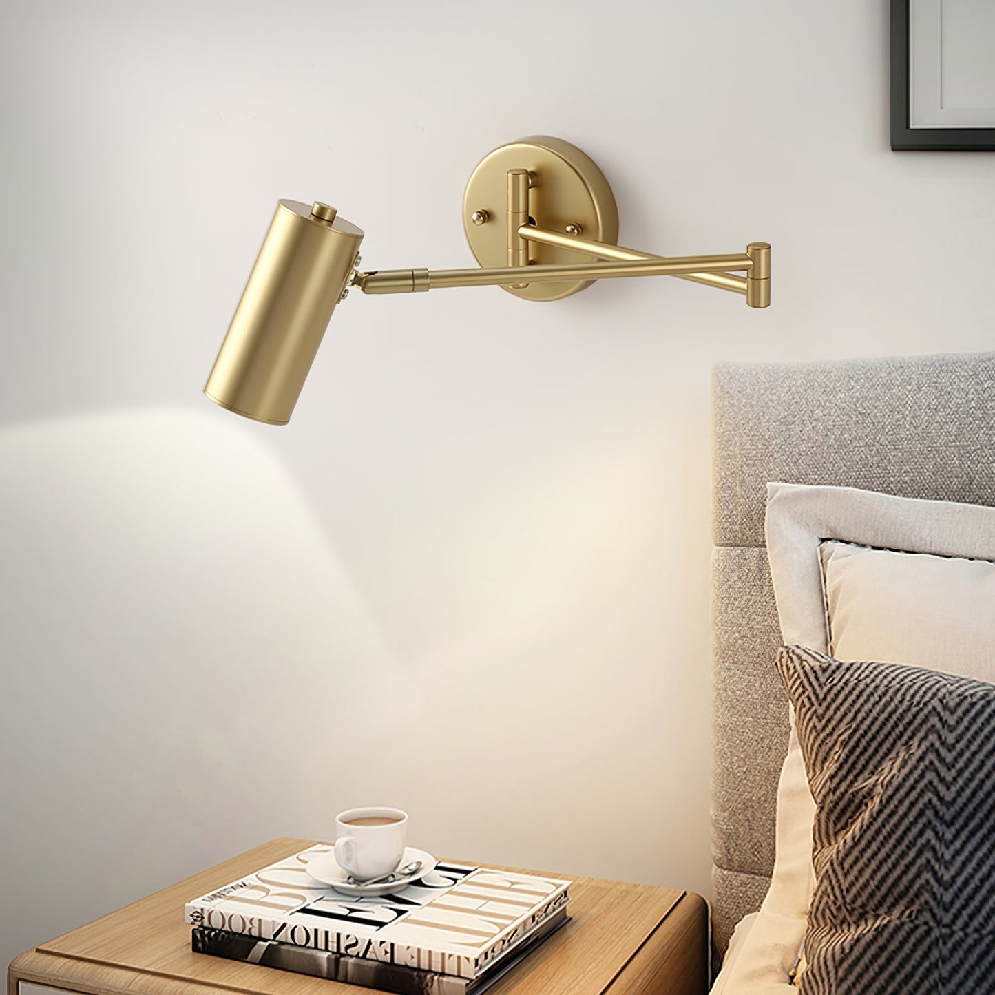 Mondorim | Lineaire Minimalistische Geometrische Verstelbare Schommelarm Wandlamp