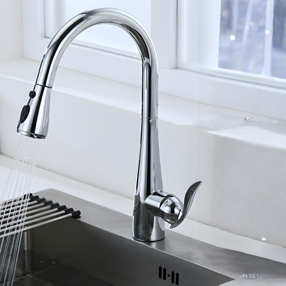 Thavilk | Nordic Gooseneck Draaikraan Keukenkraan