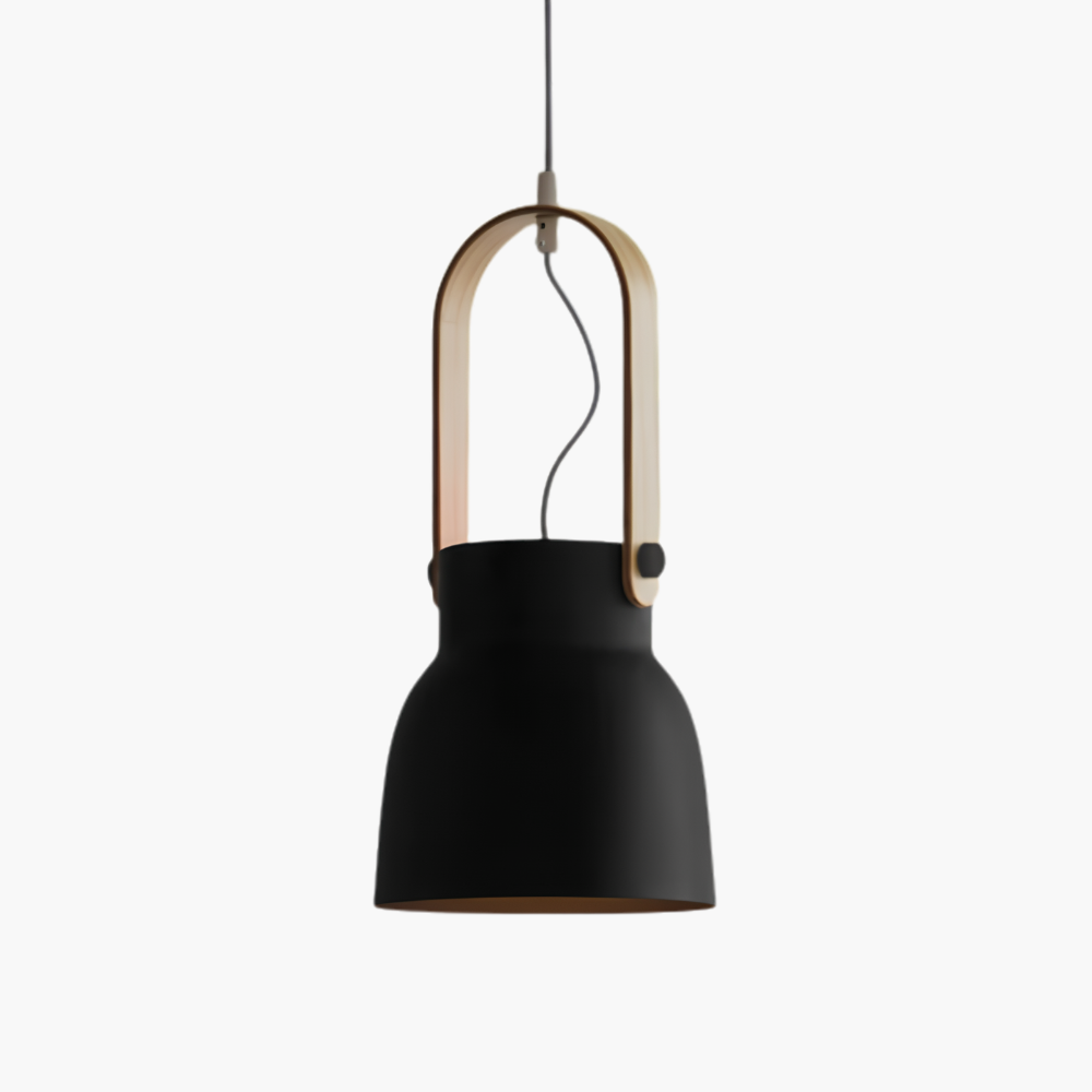 Thrombel | Noordse minimalistische houten accent uitlopende koepel hanglamp