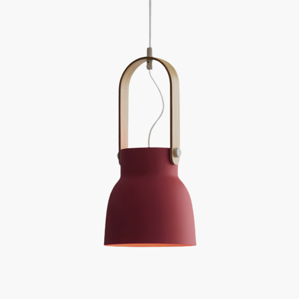 Thrombel | Noordse minimalistische houten accent uitlopende koepel hanglamp