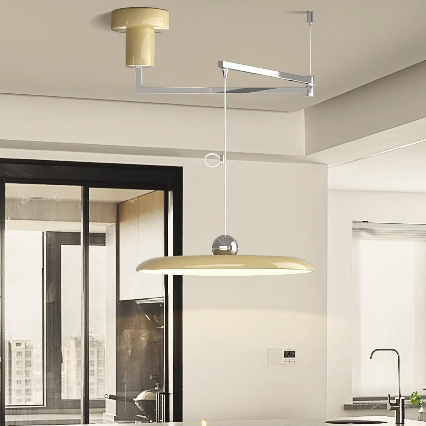 Aris | Morandi-Inspiratie Verstelbare Swingarm Hanglamp